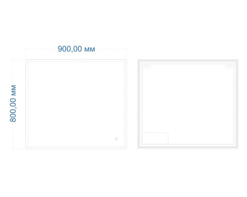 Зеркало с подсветкой ART&MAX CATANIA AM-Cat-900-800-DS-F