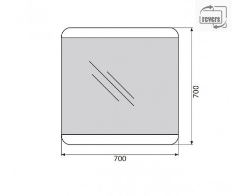 Зеркало BelBagno SPC-CEZ-700-700-LED-BTN