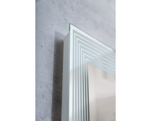 Зеркало с встроенным светильником и сенсорным выключателем BelBagno SPC-LNS-800-800-LED-TCH