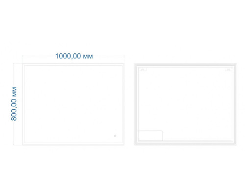 Зеркало с подсветкой ART&MAX CATANIA AM-Cat-1000-800-DS-F