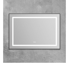 Зеркало в алюминиевой раме с сенсорным выключателем подогревом BelBagno SPC-KRAFT-985-685-TCH-WARM-NERO