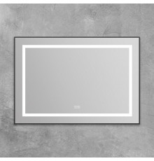 Зеркало в алюминиевой раме с сенсорным выключателем подогревом BelBagno SPC-KRAFT-985-685-TCH-WARM-NERO
