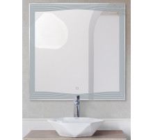 Зеркало с встроенным светильником и сенсорным выключателем BelBagno SPC-LNS-800-800-LED-TCH