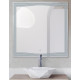 Зеркало с встроенным светильником и сенсорным выключателем BelBagno SPC-LNS-800-800-LED-TCH