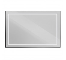 Зеркало в алюминиевой раме со встроенным светильником BelBagno SPC-KRAFT-1200-800-SENS-NERO