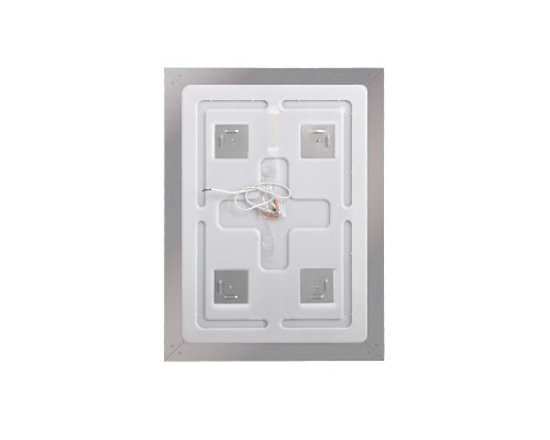 Зеркало в алюминиевой раме со встроенным светильником BelBagno SPC-KRAFT-600-800-SENS-AL