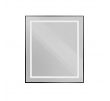 Зеркало в алюминиевой раме со встроенным светильником BelBagno SPC-KRAFT-700-800-SENS-NERO