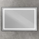 Зеркало в алюминиевой раме со встроенным светильником BelBagno SPC-KRAFT-1200-800-SENS-NERO