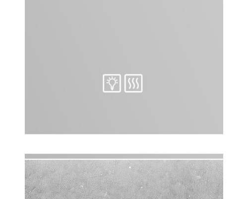 Зеркало с встроенным светильником, сенсорным выключателем и подогревом BelBagno SPC-GRT-900-800-LED-TCH-WARM