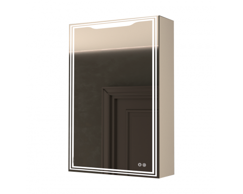 Зеркало-шкаф с подсветкой и функцией антизапотевания, левый ART&MAX MERANO AM-Mer-500-800-1D-L-DS-F