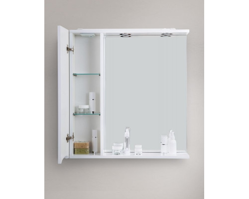 Зеркальный шкаф BELBAGNO MARINO-SPC-900/750-1A-BL-P-L