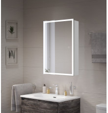 Зеркальный шкаф 500x800x155мм со встроенной подсветкой и сенсорным выключателем BelBagno SPC-GRT-500/800-1A-LED-TCH