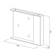 Зеркальный шкаф BELBAGNO MARINO-SPC-900/750-1A-BL-P-L