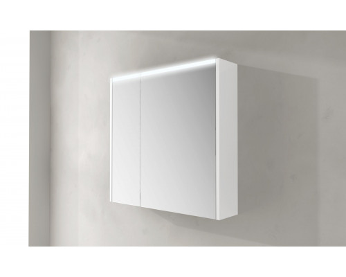 Зеркальный шкаф с двумя распашными дверьми с LED подсветкой дверей CEZARES 84218