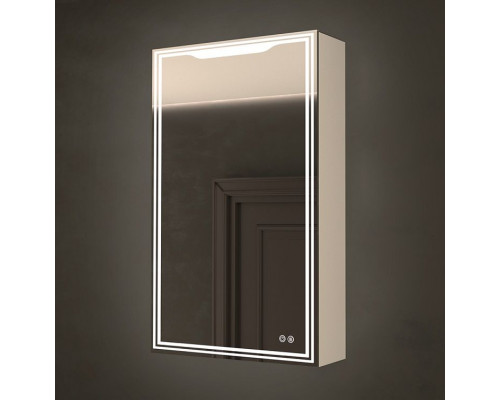 Зеркало-шкаф с подсветкой и функцией антизапотевания, левый ART&MAX MERANO AM-Mer-500-800-1D-L-DS-F