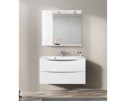 Зеркальный шкаф BELBAGNO MARINO-SPC-900/750-1A-BL-P-L