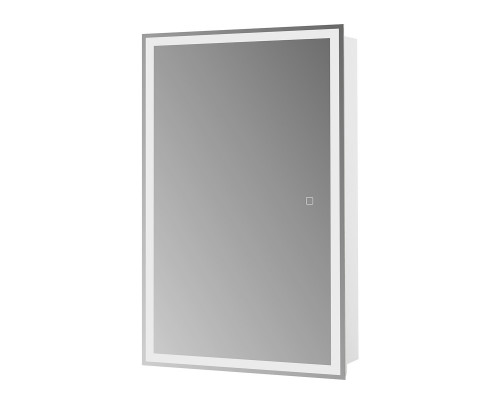 Зеркальный шкаф 500x800x155мм со встроенной подсветкой и сенсорным выключателем BelBagno SPC-GRT-500/800-1A-LED-TCH