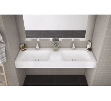 Консольная раковина из литьевого мрамора двойная CEZARES TITAN-2000-2-LVB-SOSPESO