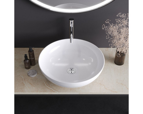 Раковина керамическая накладная 435х435х155мм CEZARES CZR-NEW-43-LVB