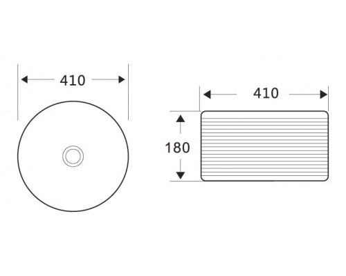 Раковина накладная керамическая 410х410х180мм BelBagno BB1420