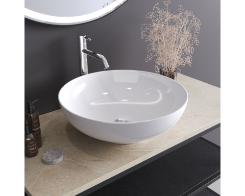 Раковина керамическая накладная 435х435х155мм CEZARES CZR-NEW-43-LVB