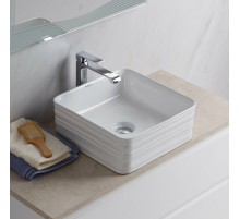 Раковина накладная керамическая квадратная 380х380х135мм BelBagno BB1407
