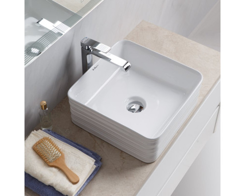 Раковина накладная керамическая квадратная 380х380х135мм BelBagno BB1407