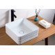Раковина накладная керамическая квадратная 380х380х135мм BelBagno BB1407
