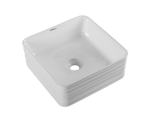 Раковина накладная керамическая квадратная 380х380х135мм BelBagno BB1407