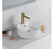 Раковина накладная керамическая круглая 370х370х130мм BelBagno BB1400