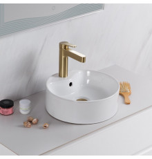 Раковина накладная керамическая круглая 370х370х130мм BelBagno BB1400