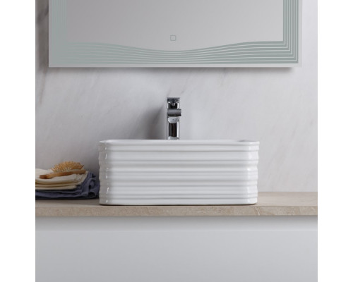 Раковина накладная керамическая квадратная 380х380х135мм BelBagno BB1407