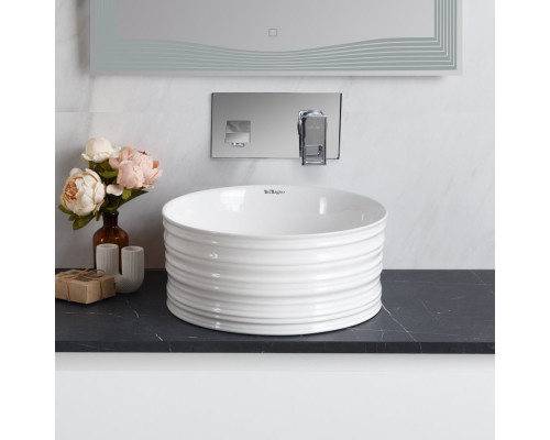 Раковина накладная керамическая 410х410х180мм BelBagno BB1420