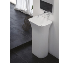 Напольная раковина из литьевого мрамора CEZARES TITAN-SQUARE-50-38-90-LVB-FS