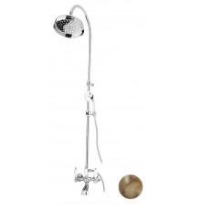 Душевая стойка со смесителем для ванны верхним и ручным душем CEZARES FIRST-CVD-02-Bi