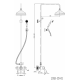Душевая стойка со смесителем для верхнего и ручного душа CEZARES LIRA-M-CD-01