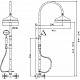 Душевая стойка со смесителем, верхним и ручным душем CEZARES LORD-CD-02-M