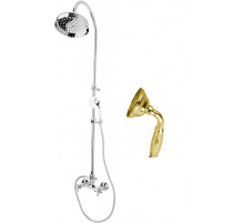 Душевая стойка со смесителем, верхним и ручным душем CEZARES GOLF-CD-03/24-M