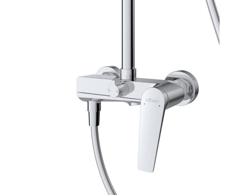 Душевая стойка Cezares со смесителем и изливом LINER-CVD-01 хром