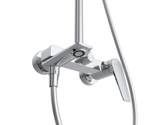 Душевая стойка Cezares со смесителем и изливом LINER-CVD-01 хром