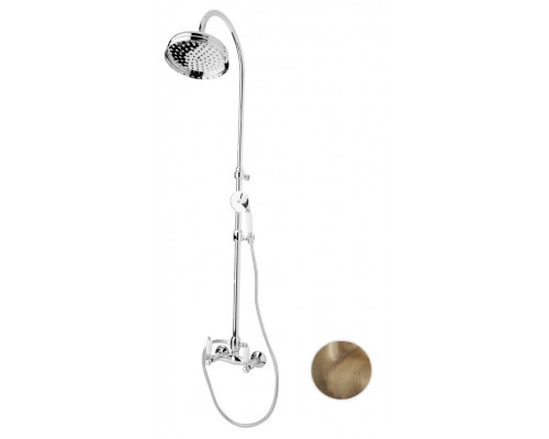 Душевая стойка со смесителем верхним и ручным душем CEZARES FIRST-CD-02-Bi