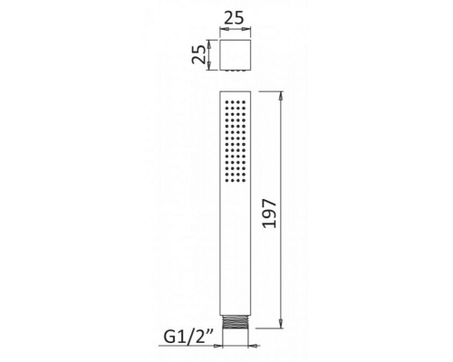 Душевая колонна со смесителем, верхний душ из нержавеющей стали CEZARES PORTA-CD-01