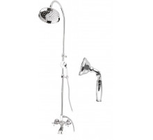 Душевая стойка со смесителем, с изливом, верхним и ручным душем CEZARES GOLF-CVD-01-M