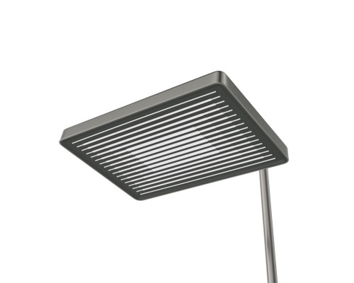 Душевая стойка Cezares со смесителем и изливом LINER-CVD-GM оружейная сталь