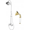 Душевая стойка со смесителем, верхним и ручным душем CEZARES GOLF-CD-03/24-Bi