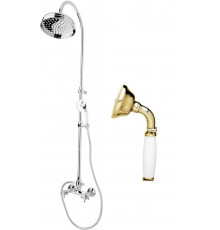 Душевая стойка со смесителем, верхним и ручным душем CEZARES GOLF-CD-03/24-Bi