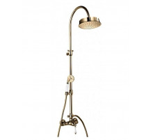 Душевая стойка со смесителем верхним и ручным душем CEZARES MARGOT-CD-02-Bi