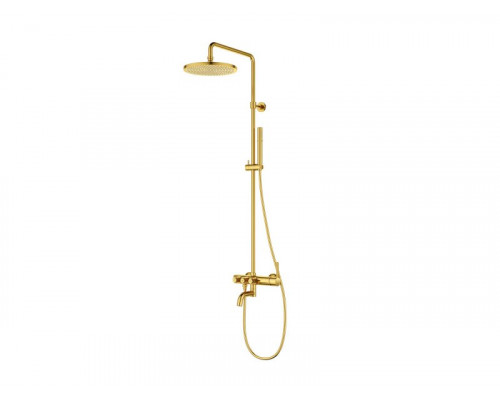 Душевая стойка со смесителем для ванны CEZARES ECO-CVD-BORO брашированное золото