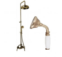 Душевая стойка со смесителем, верхним и ручным душем CEZARES NOSTALGIA-CD-02-Bi
