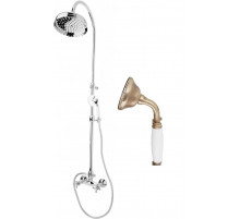 Душевая стойка со смесителем, верхним и ручным душем CEZARES GOLF-CD-02-Bi
